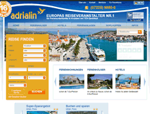 Tablet Screenshot of kroatien-adrialin.de
